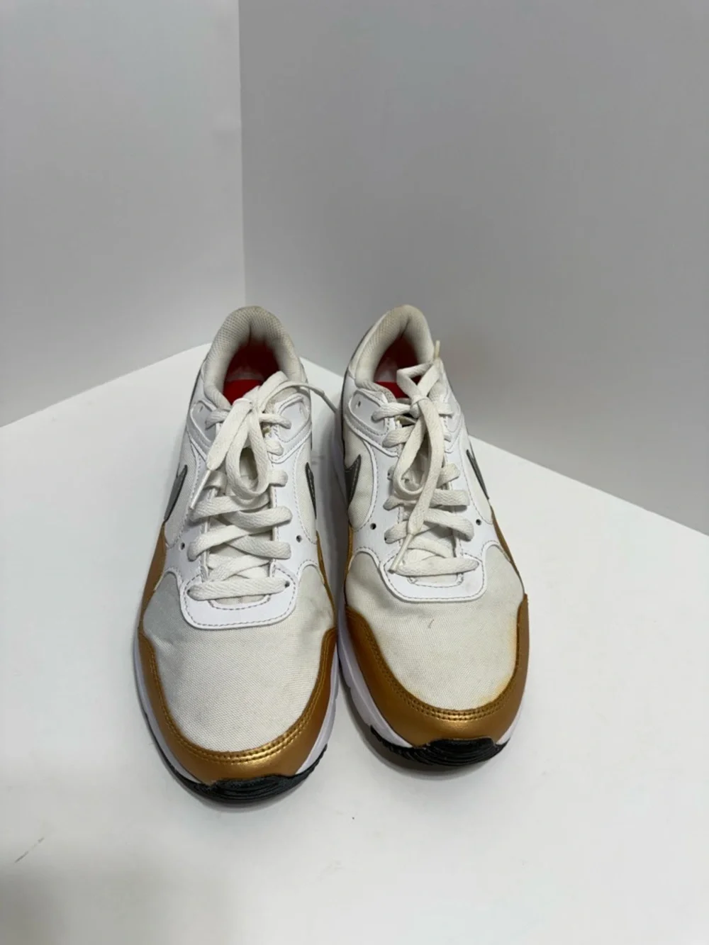 Nike Air Max SC Shoes Women's 5.5 White Metallic Sneaker CW4554-107
